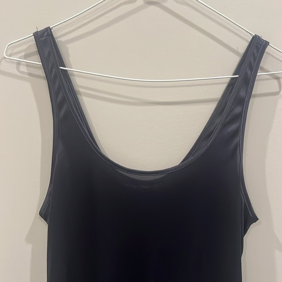 XS navy blue chiffon and polyester two piece dress - Picture 5 of 5